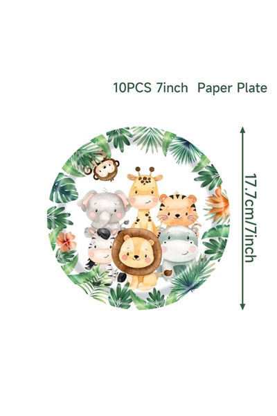 Choice طبق 7 بوصة 10 قطع من أدوات المائدة للاستخدام مرة واحدة لحفلات أعياد ال...