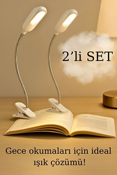 Kelepir Fırsatlar 2’li Klipsli Kitap Okuma Lambası – Esnek Gövdeli Gece Işığı...