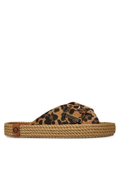 Bohonomad Șlapi de damă maro BOHONOMAD-CAS.12-LEO LEOPARD