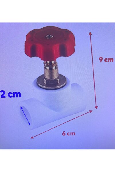 DİZAYN 20 MM KELEBEK BAŞLI ŞİBER VANA