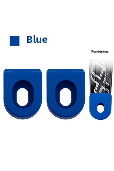 Choice Blue 1pair MEROCA Bicycle Crank Arm Protector Cover Silicone Crankset Case Bicycle Crank Protective