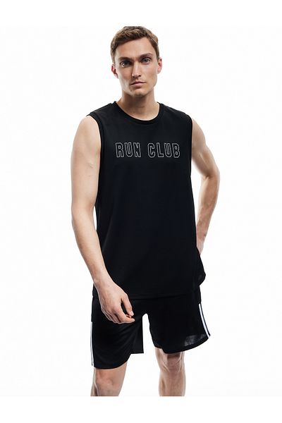 Koton New Season Crew Neck Printed Sleeveless Sports Singlet