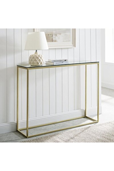 Hitit Dekorasyon Wick Gold Metal Dresuar Konsol