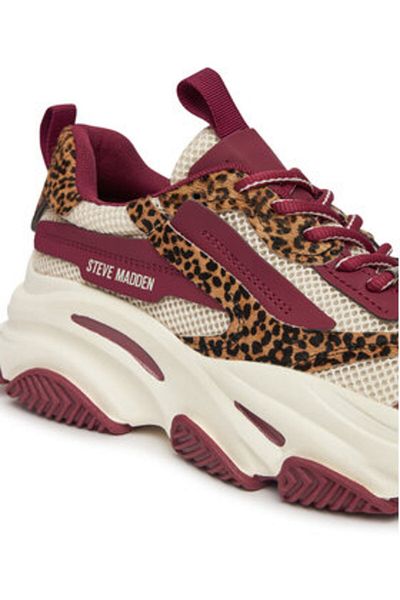 Steve Madden Women's Sneakers red STEVE MADDEN-SM19000123 PLL PLUM / LEOPARD