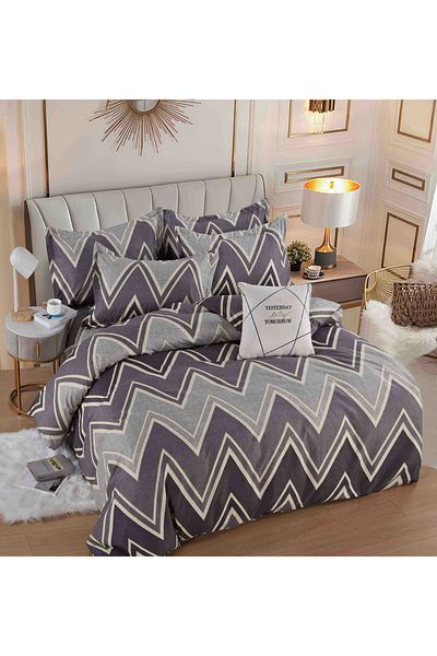 CHIRASO CHIRASO Linen, FINET 6 Pieces, Classic Sheet 234x240cm, Cheerful and Colorful Print
