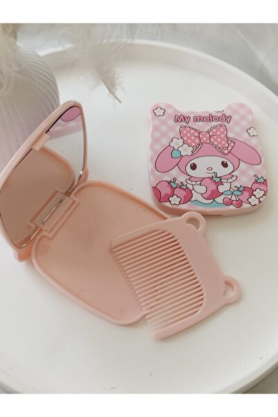 LADYBİRDAKSESUAR Karakterli renkli Çocuk taraklı ayna seti kuurommi sanrio ayıcık figür