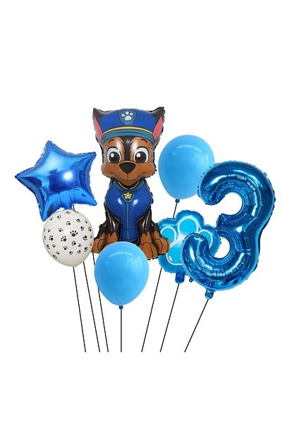 PAW PATROL Set 7pcs Party Balloon Figure Sky Chasing Dog Aluminum Film Balloon Boy Girl Birthday Par