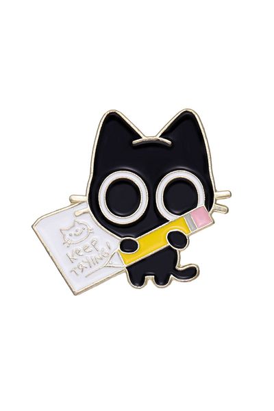 Choice Style 21 31 Styles Cartoon Animal Collection Enamel Pins Cute Cat Duck Goose Metal Brooches Lapel Ba