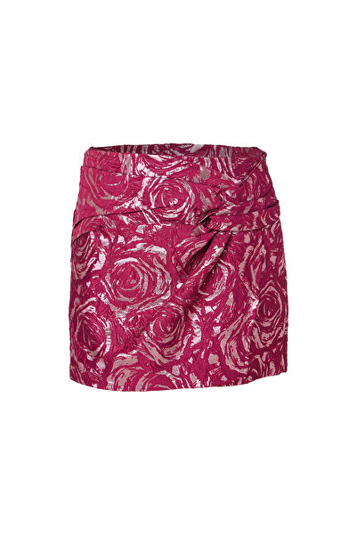 Eight Fashion Women's Colorful Jacquard Shiny Shorts Skirt