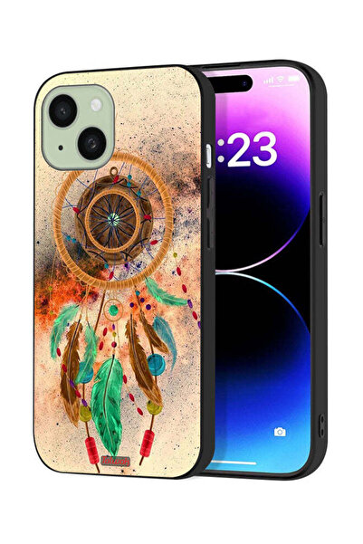 Tolwak غطاء حماية لجهاز آيفون 15 من آبل بتصميم ماندالا وريش معلق