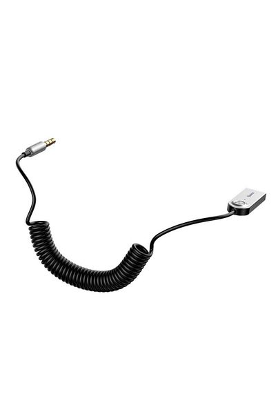 Baseus Adaptor Audio Baseus Bluetooth Jack 3.5mm, alimentare prin USB, Negru