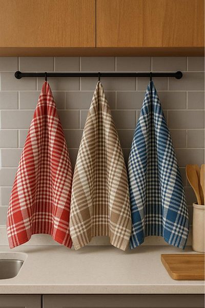 Miabella Home 3 bucăți prosop de bucătărie, cârpă de uscare, cârpă de bucătărie, cârpă de mână, cârpă de uscare, uscare rapidă 3 bucăți A
