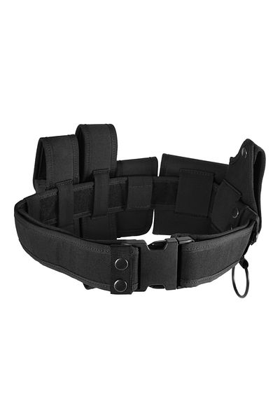 Choice black Adjustable Heavy Duty 6 In 1 Utility Belt Law Enforcement Quick-Release Belt with Pouch for Po