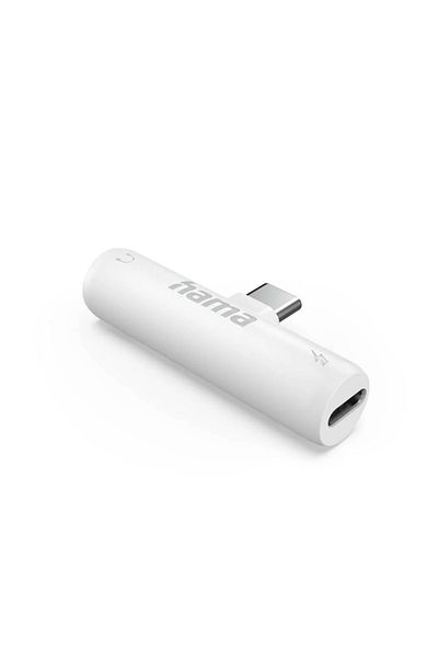 Hama Adaptor audio Hama 201723, USB-C - Jack 3,5 mm, PD (Alb)