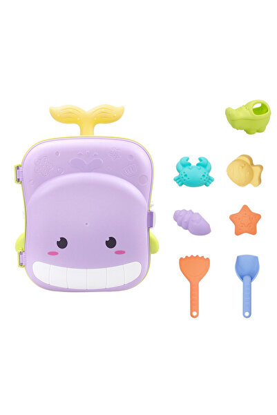 choice2 ألعاب شاطئ للأطفال على شكل حوت بنفسجي، ألعاب شاطئ للأطفال، مجموعة صند...