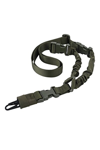 choice2 حبل تسخير أحادي النقطة من قطعة واحدة باللون الأخضر، وحزام كتف قابل للتعديل من النايلون للرياضات الخارجية