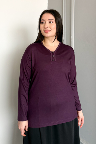 ModaPlaza Bluză pentru femei cu 3 nasturi