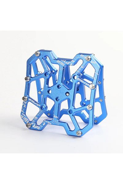 Choice 2Pcs Blue Durable Clipless Pedal Ultralight Anti-slip Classic Delicate Aluminum Bicycle Clipless Ped