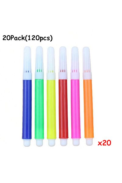 Choice 20Pack 5-20Packs 6-Color Mini Watercolor Pen 9.5cm Graffiti Painting Pen Suitable for Paper Non-wove