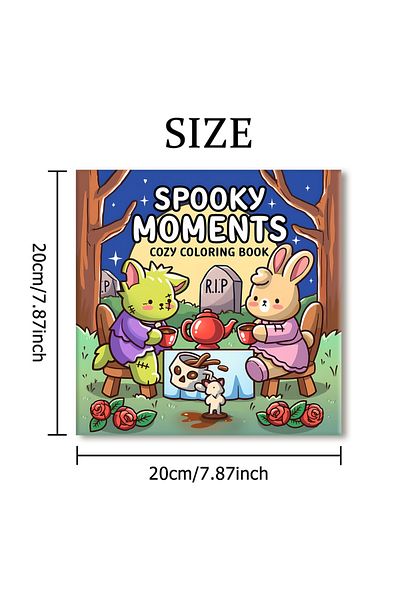 Choice MULTI SPOOKY MOMENTS Bold-easy Patterns Coloring Book for Adults Cute Drawing Book Perfect Gift for