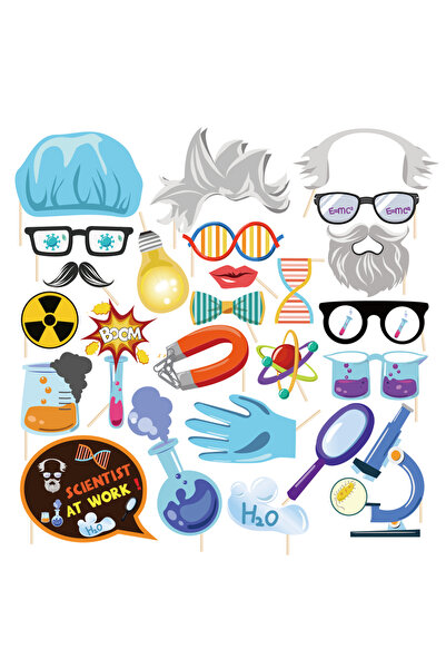 Choice1 PZ176-25pcs Kids Cool Party Science DNA Scientist Birthday Party Bann...