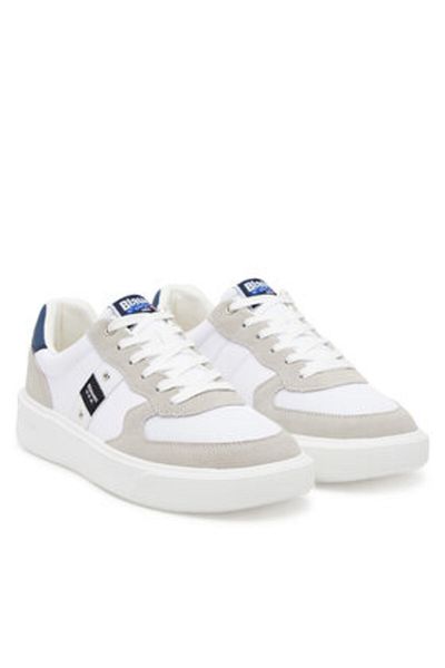 BLAUER Men's Sneakers white BLAUER-S5BUCK02/MES WHI/NVY WHITE/NAVY