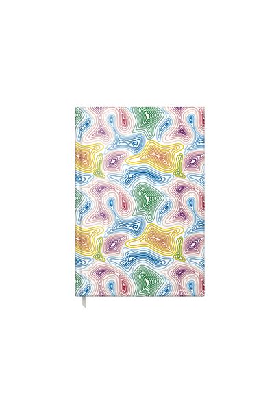 OEM A5 Notebook Artpress, Colorful Waves, 100 Files, Glossy Bureta Cover, Multicolor, 80 gsm