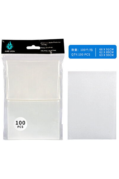 Choice8 HL10 transparent 100PCS 66x91mm Matte Colorful Standard Size Card Sle...