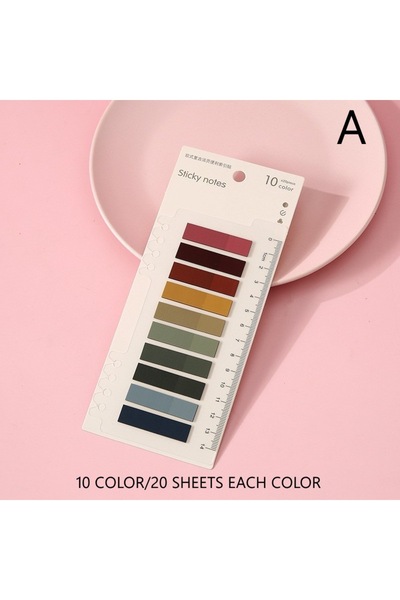 Choice4 A Sticky Index Labels 200 Sheets Stationery Color Sticky Writable Rep...