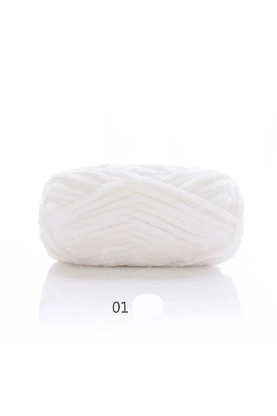 Choice 1 100g Chenille Colored Warm Plush Coarse Yarn Handmade Woven Yarn DIY Carpet Bag Doll Sweater Threa