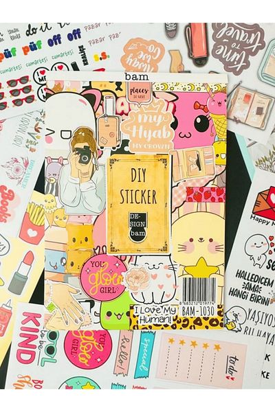 Mielibon DIY Sticker Book 16 Pages |   600+ Stickers
