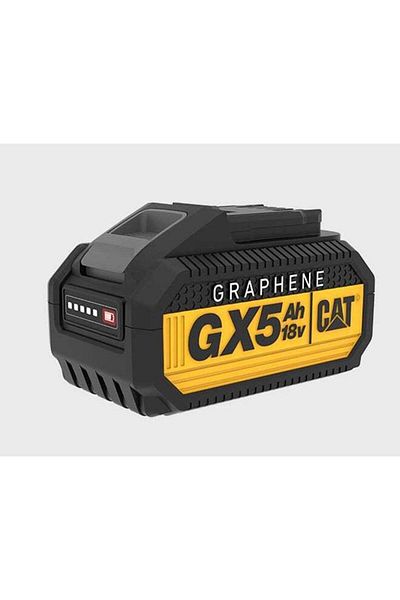 Caterpillar بطارية Cat Gxb5 Graphene 18 فولت 5.0 أمبير/ساعة شحن فائق السرعة