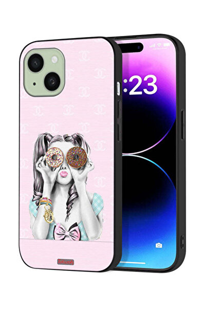 Tolwak غطاء حماية لجهاز Apple iPhone 15 يحمل قطعتين من الدونات