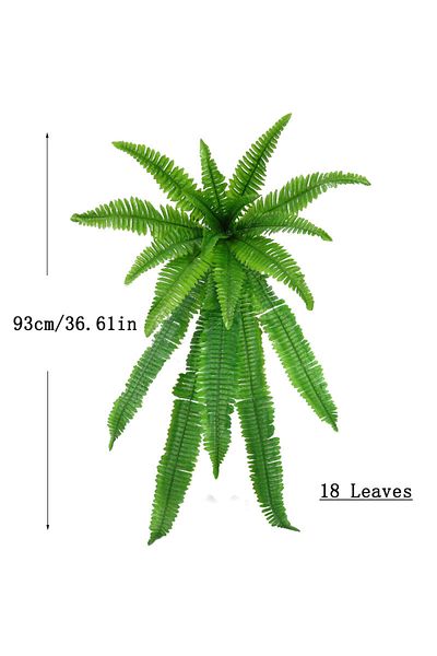 Choice M 73-115cm Wall Hanging Plants Artificial Persian Leaf Vine Fake Fern Leaves Silk Plant Green Wall .