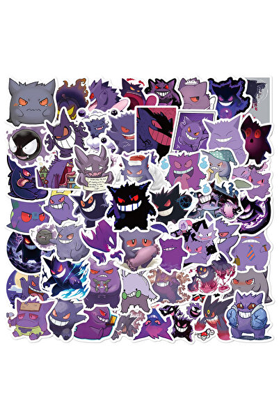 Choice1 55PCS 10/30/55PCS Pokemon Cute Gengar Anime Stickers Decal For Kid DI...
