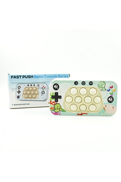 dalip Interactive Console Toy for Kids – Speed Push Whack-a-Mole Pop-It, Dinosaur, Green