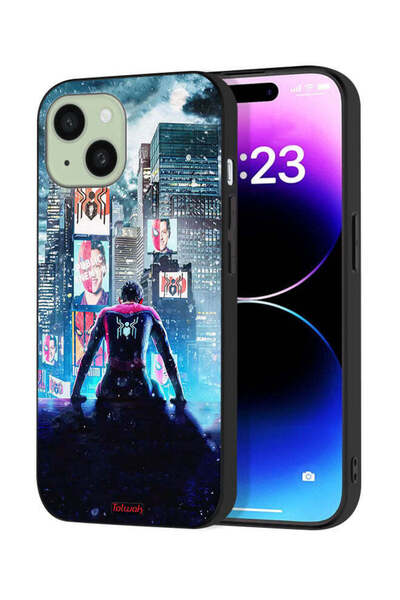 Tolwak Apple iPhone 15 Protective Case Cover Spider Man