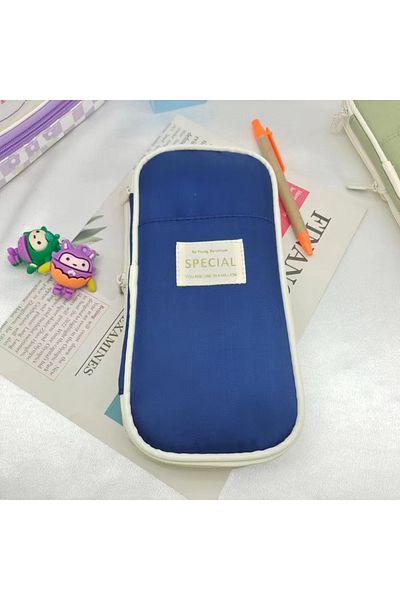 Choice navy Retractable Pencil Case purple Large Capacity Pencil Box pink pencil case Multifunctional Stat
