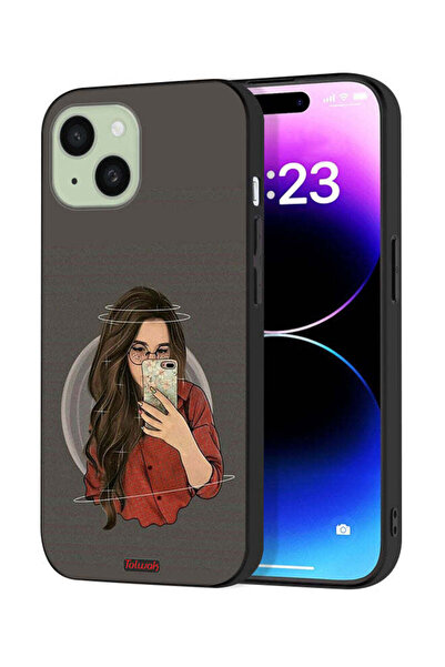 Tolwak غطاء حماية لجهاز Apple iPhone 15 لالتقاط صور سيلفي