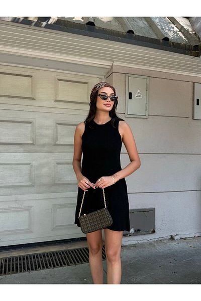 CLB COLLECTION Καλοκαιρινό Πλεκτό Φόρεμα