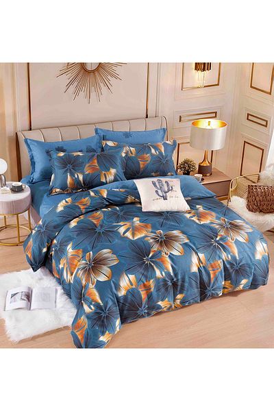 CHIRASO Lenjerie CHIRASO, FINET 6 Piese, Cearceaf clasic 234x240cm, Imprimeu Vesel si Colorat