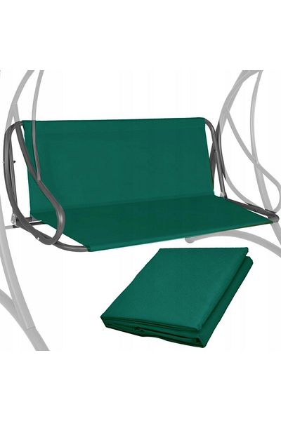 SERSIMO Canvas cover for garden swing, seat and backrest, 110x90cm, green