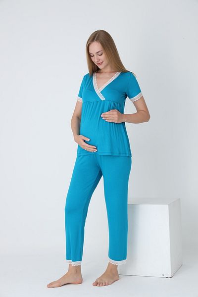 Miss Dünya Lissa Maternity and Pregnant Pajamas Set Suitable for Breastfeeding