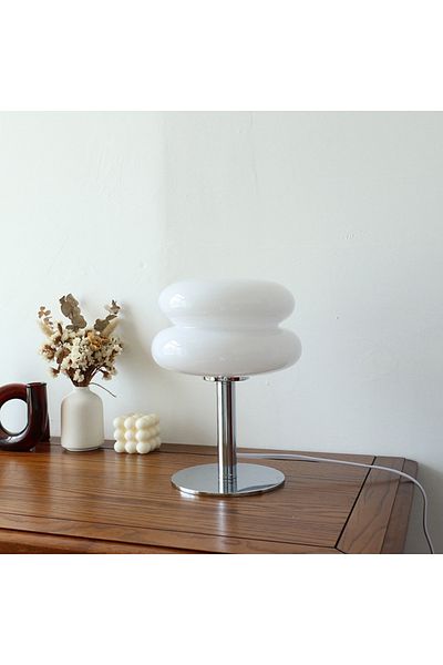 Choice White A USB Macaron Glass Table Lamp Trichromatic Dimming Living Room Atmosphere Lamps Eye Protectio