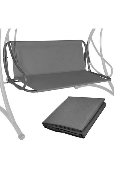 SERSIMO Canvas cover for garden swing, seat and backrest, 110x90cm, dark grey