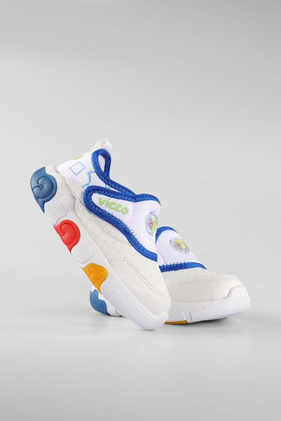 Vicco Sort Lighted Baby Boy White/Sax Blue Sports Shoes