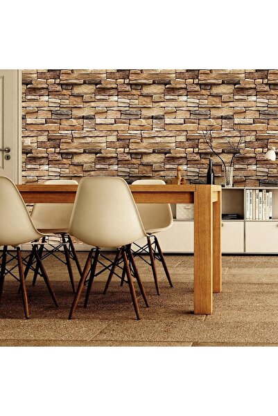 Primo Plus 3D adhesive wallpaper with brick design