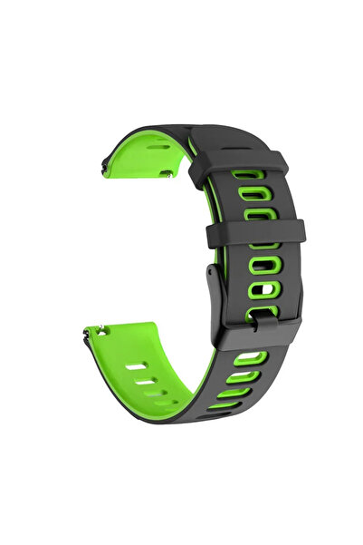 Choice70 22mm Black Green Soort Strap Silicone Watch Band 22mm 20mm For TicWa...