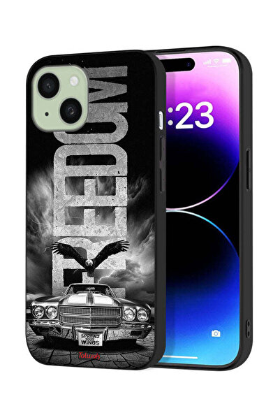 Tolwak غطاء حماية لجهاز Apple iPhone 15 بتصميم فريدوم آرت