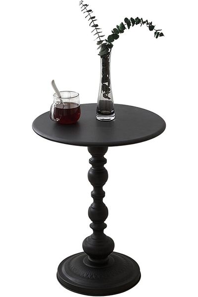 Generic Round End Table, Sturdy Metal Coffee Table, Antique Sofa Corner Table, Easy to Assemble, for Living